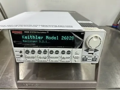 Buy Keithley 2602B Dual Channel Sourcemeter, Calibrated In Jan 2024 • 5,000$