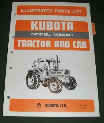 Buy Kubota M5950 Tractor & Cab Parts Manual Book Catalog Oem Original • 34.99$