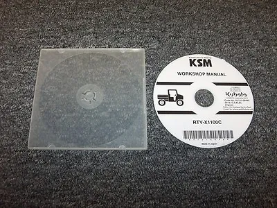 Buy Kubota RTV-X1100C Tractor Utility Vehicle UTV Shop Service Repair Manual DVD • 58.46$