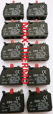 Buy 10 Pcs Of ZBE-102 N.C FITS For TELEMECANIQUE Schneider Contact Block • 45.89$