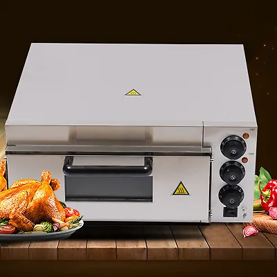 Buy NEW 2000W Pizza Oven Electric Single Layer Oven Independent Temperature Control • 159.60$