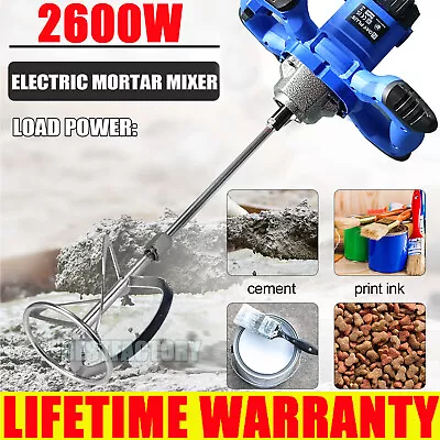 Buy Portable Electric Concrete Cement Mixer Machine Drywall Mortar Handheld 6 Speed • 49.90$