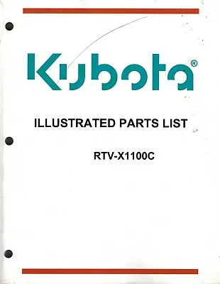 Buy Kubota Factory Rtv X1100 Utility Vehicles Parts Manuak  New  • 69.95$