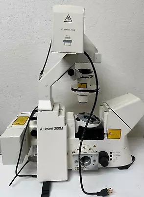 Buy Zeiss Model AxioVert 200 Research Grade  HAL 100 AIM Microscope READ PARTS ONLY • 1,499$