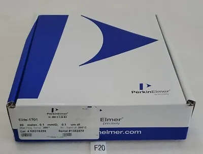 Buy *NEW IN BOX* Perkin Elmer Elite-1701 20m X 0.1mmID X 0.1um Df GC Column N9316259 • 950$
