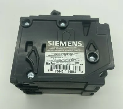 Buy Siemens Q290 2 Pole 90 Amp 120/240V AC Type QP 10K Plug-On Main Circuit Breaker  • 44.95$