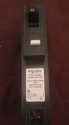Buy Square D Schnieder CHOM115PCAFI 15A 120V  Plug On Nuetral Combo Circuit Breaker • 25$