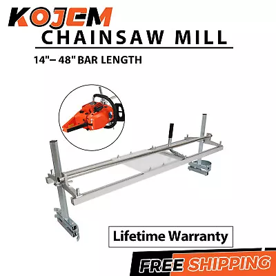 Buy Portable Chainsaw Mill 48  Inch Planking Milling Bar Size 14  To 48  • 73.50$
