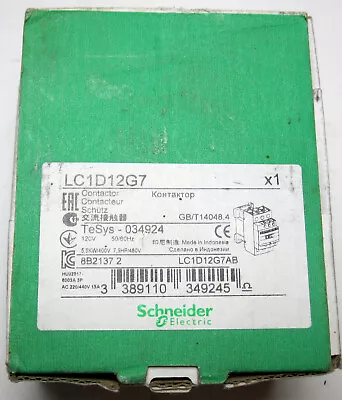 Buy LC1D12G7 Schneider ELECTRIC Contactor AC 220/440V 13 Amp NEW IN BOX • 28$