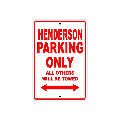 Buy Henderson Parking Only Boat Ship Decor Novelty Notice Aluminum Metal Sign • 24.99$