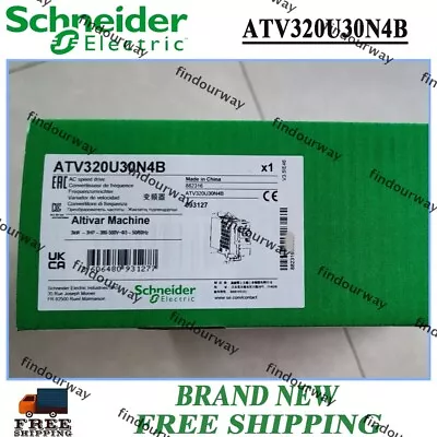 Buy NEW 1PC Schneider ATV320U30N4B Inverter Schneider Electric ATV320U30N4B • 600.59$