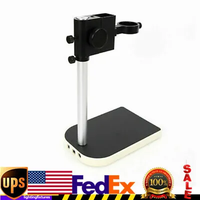 Buy Industry Large Stereo Arm Microscope Camera W/ Table Pillar Stand 42 Mm Ring USA • 29.45$