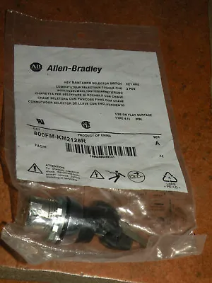 Buy (1) Allen Bradley Key Maintained Selector Switch 800FM-KM2128R • 33$