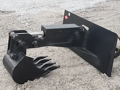 Buy Hydraulic Backhoe Attachment With 12  Bucket Fits Bobcat MT Mini Skid Steer • 1,099.99$