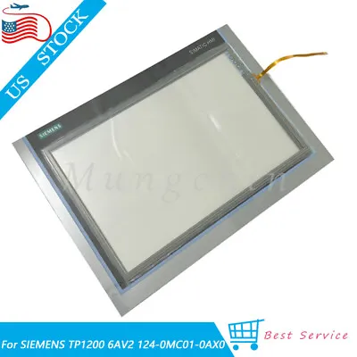 Buy Touch Screen Glass Panel W/ Overlay Film For SIEMENS TP1200 6AV2 124-0MC01-0AX0 • 43.32$