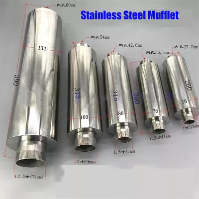 Buy Vacuum Pump Blower High-pressure Fan Silencer Stainless Steel Mufflet • 50.99$