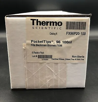 Buy Thermo FX96P20-100 PocketTips 100nL For Beckman Biomek Pipette Tips (Qty=4,800) • 399$