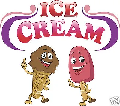 Buy Ice Cream Bar Cone Decal 14  Concession Restaurant Food Truck Vinyl Sticker • 15.99$