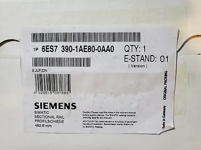 Buy Siemens 6ES7-390-1AE80-0AA0  Simatic S7-300  482.6 Mm Mounting Rail  New In Box • 48$