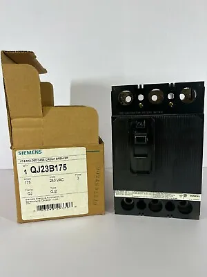 Buy QJ23B175 Siemens Molded Case Circuit Breaker  3 Pole 175A 240V ( NEW IN BOX ) • 420$