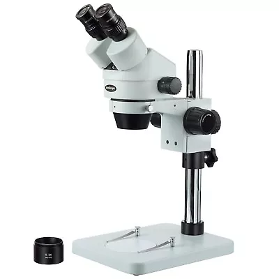Buy AmScope 3.5X-45X Zoom Binocular Stereo Microscope With Table Pillar Stand • 319.99$