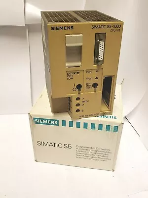Buy NEW Siemens S5 PLC 6ES5 103-8MA01 Simatic S5-100U CPU 103 OVERNIGHT SHIPPING • 200$