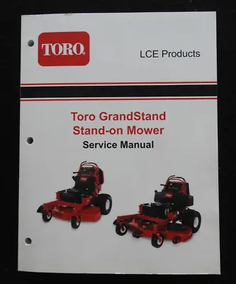 Buy GENUINE TORO GrandStand Stand-On Front Mower SERVICE REPAIR MANUAL 19-20-23hp • 59.95$