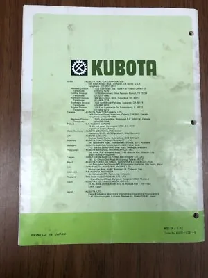 Buy Kubota G6200H G6500H G4200H G4200 G3200 Disel Lawn & Garden Tractor Op. Manual • 15.95$