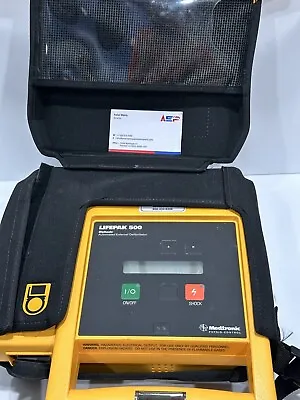 Buy Lifepak 500 Biphasic Automated External Defibrillator W/ Case • 375$