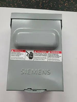 Buy Siemens, Wn2060, Pullout Switch, 60 A, 2 Poles, 240 V, Nema 3r. Brand New. • 24$