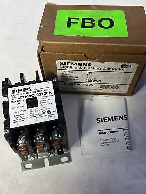 Buy New Siemens LEN00C003120A Lighting & Heating Contactor • 49.50$