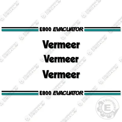 Buy Fits Vermeer E800 Evacuator Decal Kit Excavator Vacuum - 7 YEAR 3M VINYL! • 199.95$