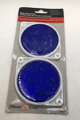 Buy Hillman 844011 Adhesive Reflectors, Blue (3 ) - One Pack (2 Reflectors) • 6.51$