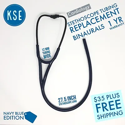 Buy Navy Blue Stethoscope Binaurals Replacement Tubing 12mm • 45$