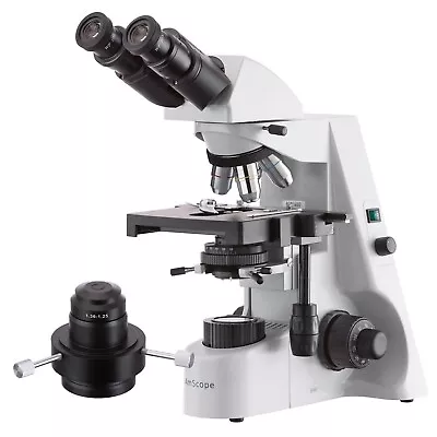 Buy Amscope 40X-2500X 20W Binocular Koehler Darkfield Microscope W/Oil Condenser • 508.49$
