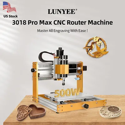 Buy CNC 3018 Pro Max Router Machine Kit Cutting Metal Engraver Carving Machine Kit • 365$