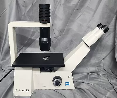 Buy Zeiss Axiovert 25C Inverted Phase Contrast Microscope & 3 Objectives • 1,699.99$