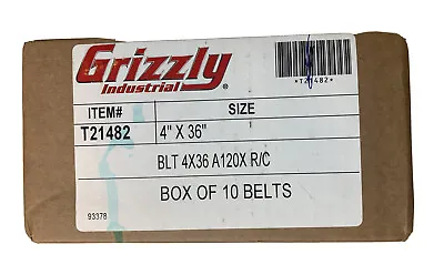 Buy 10 Grizzly T21482 4  X 36  Sanding Belts 120 Grit • 39.99$