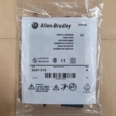 Buy (10pcs) Allen-Bradley 800F-X10, N.O. Contact Block • 44.95$
