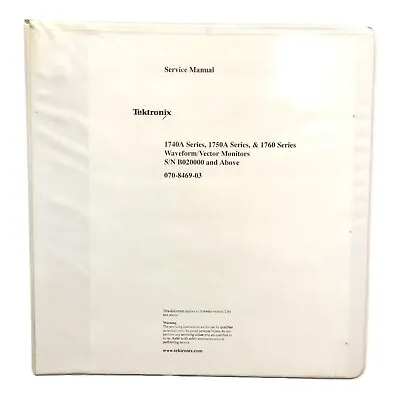 Buy Tektronix 1740a 1750a 1760 S/nb020000 And Above Service Manual • 44.95$