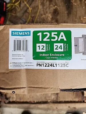 Buy Siemens PN Series 125 Amp 12-Space 24-Circuit Main Lug Plug-On Neutral Load Cent • 60$