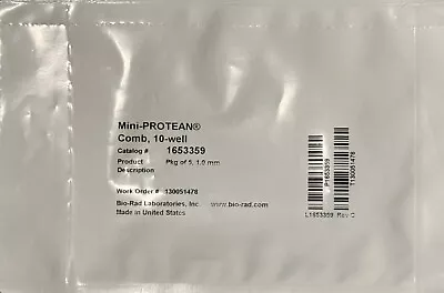 Buy OEM Replacement Parts For Bio-Rad Mini-PROTEAN Comb,10-well,1.0mm,44 μl #1653359 • 42$