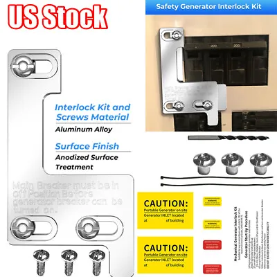 Buy KTS/ WR-40L Generator Interlock Kit For Siemens / Murray/ ITE 150/200 Amp Panel • 28.19$