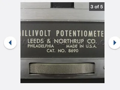 Buy Leeds And Northrup Millivolt Potentiometer/Galvanometer Cat. No. 8690 In Case • 99.99$