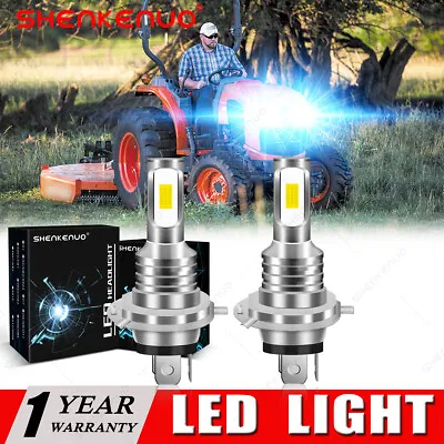 Buy 2 8000K LED Light Bulbs For Kubota L3560 L4060 L4760 L5060 L6060 M100 Headlight • 19.43$