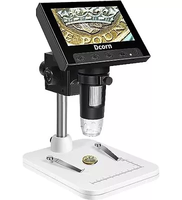 Buy Coin Microscope, 4.3  LCD Digital Microscope For Coin Collection Supplies,10X... • 69.12$