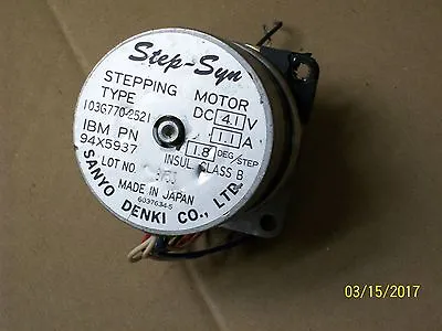Buy Sanyo Denki Step Syn Stepping Motor , 103g770-2521 • 20$