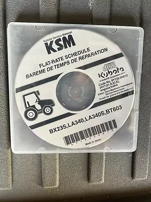Buy Kubota BX23S LA340 LA340S BT603 Flat Rate Manual CD • 19.95$