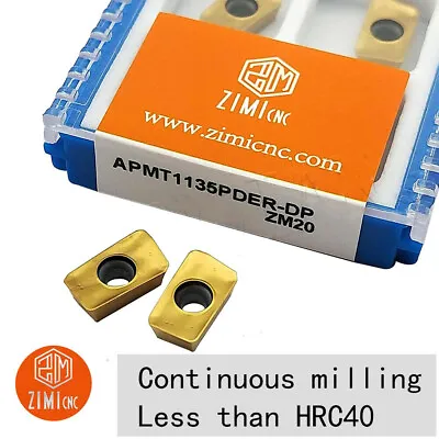 Buy 45° APMT1135PDER DP ZM20 R0.8 CNC Milling Insert Universal Material For BAP300R  • 8.50$