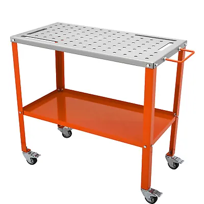 Buy VEVOR 36 X18  Welding Table 1200lbs Load Capacity Steel Welding Workbench Table • 109.99$